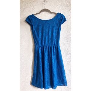 Royal Blue Lace Dress